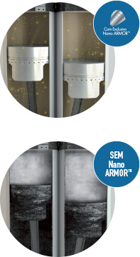 Diferença com e sem Nano Armor